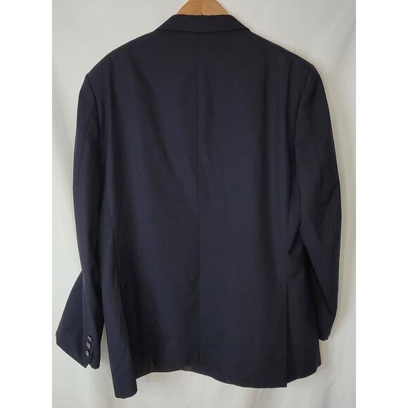 Burberry- Vintage Men's Navy blue double breasted blazer- See Measurements - Picture 5 of 11